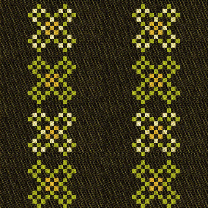 Round Patterned Oak Brown Rug, pat2242yw