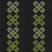 Square Patterned Black Novelty Rug, pat2242