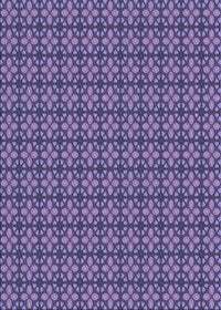 Machine Washable Transitional Purple Rug, wshpat2243blu