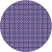 Square Machine Washable Transitional Purple Rug in a Living Room, wshpat2243blu