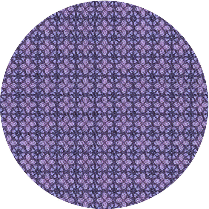 Square Patterned Purple Rug, pat2243blu