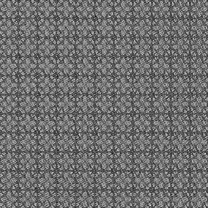 Round Machine Washable Transitional Gray Rug, wshpat2243gry