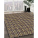 Patterned Red Brown Rug in Family Room, pat2243lblu
