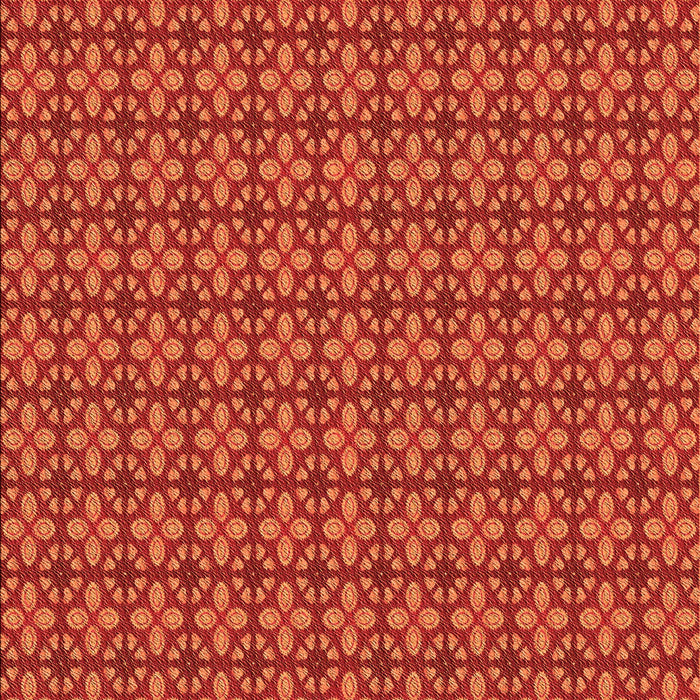 Patterned Neon Orange Rug, pat2243org
