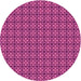 Square Patterned Crimson Purple Rug, pat2243pur