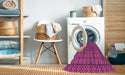 Machine Washable Transitional Crimson Purple Rug in a Washing Machine, wshpat2243pur