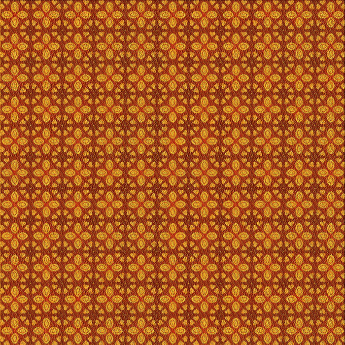 Round Patterned Neon Red Rug, pat2243yw