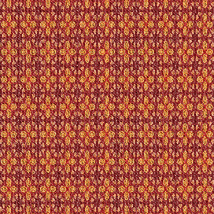 Patterned Red Novelty Rug, pat2243