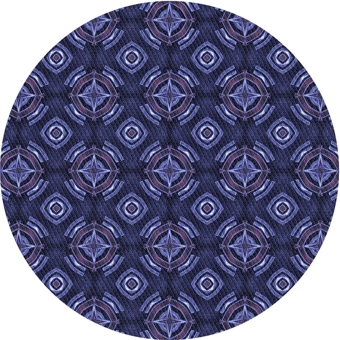 Square Machine Washable Transitional Night Blue Rug in a Living Room, wshpat2244blu