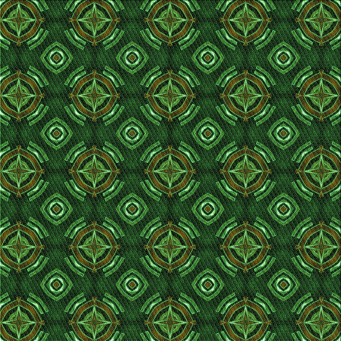 Round Machine Washable Transitional Dark Forest Green Rug, wshpat2244grn