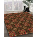 Machine Washable Transitional Red Rug in a Family Room, wshpat2244org