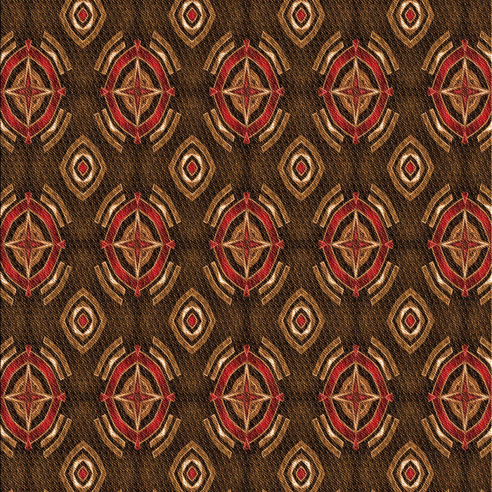 Patterned Red Rug, pat2244org