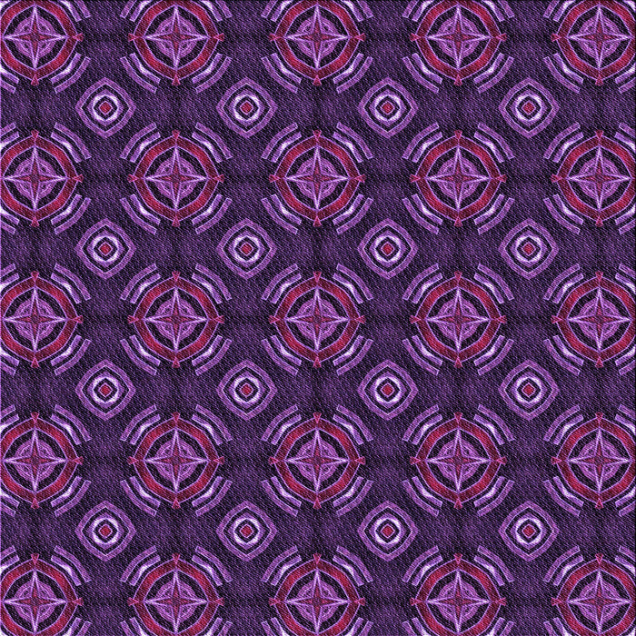 Round Patterned Dark Orchid Purple Rug, pat2244pur
