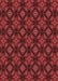 Patterned Red Rug, pat2244rd