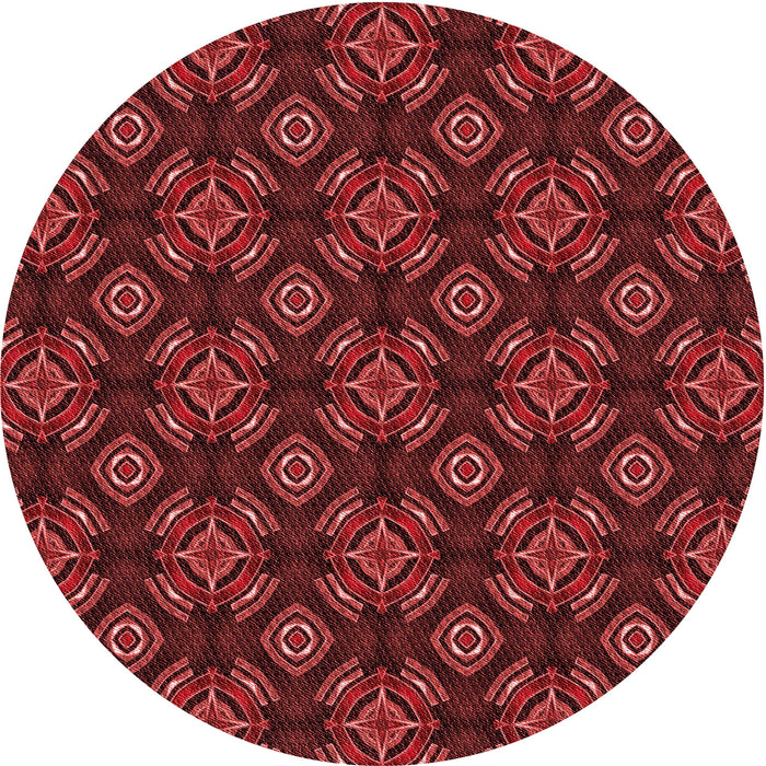 Square Machine Washable Transitional Red Rug in a Living Room, wshpat2244rd