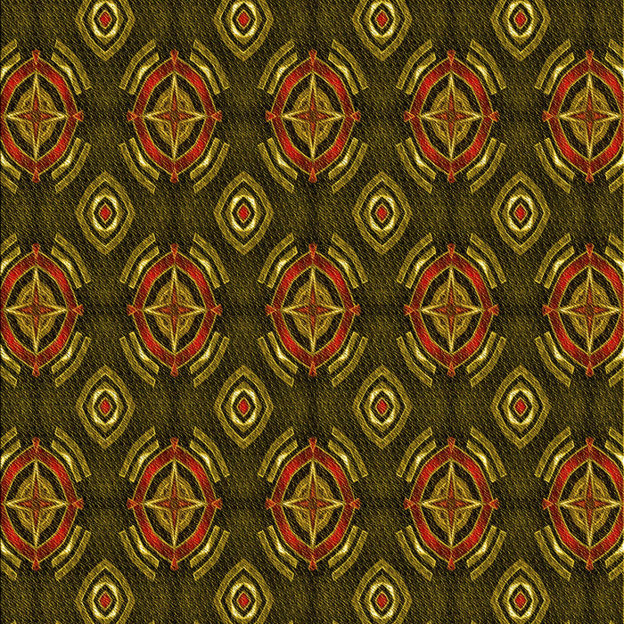 Patterned Red Rug, pat2244yw