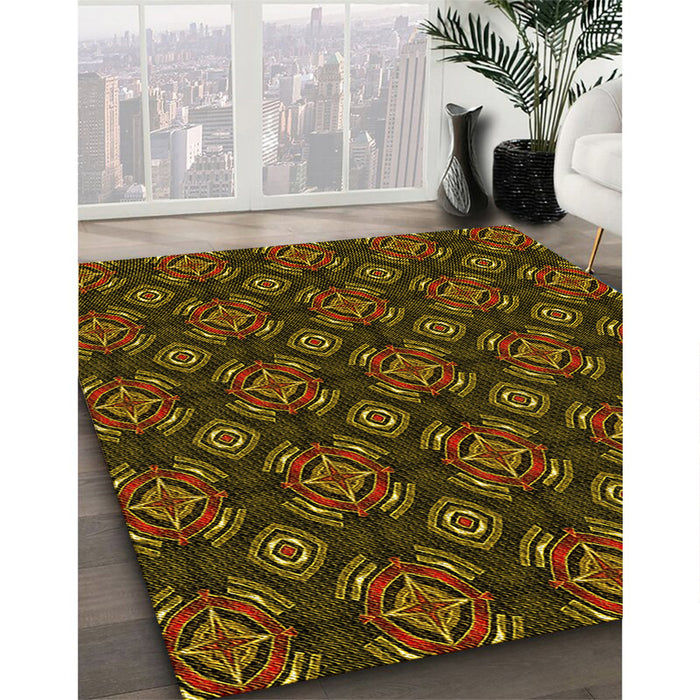 Machine Washable Transitional Night Red Rug in a Family Room, wshpat2244yw