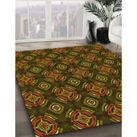 Patterned Red Rug, pat2244yw