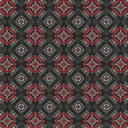 Square Patterned Gray Novelty Rug, pat2244