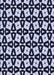 Patterned Night Blue Rug, pat2245blu