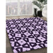 Machine Washable Transitional Mauve Purple Rug in a Family Room, wshpat2245pur