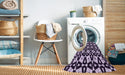 Machine Washable Transitional Mauve Purple Rug in a Washing Machine, wshpat2245pur