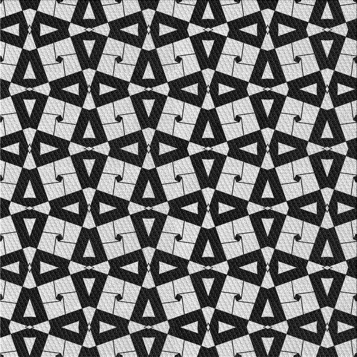 Square Patterned Gray Novelty Rug, pat2245