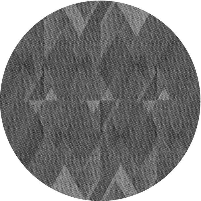 Square Patterned Silver Gray Rug, pat2246gry