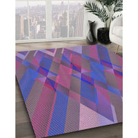 Patterned Medium Purple Rug, pat2246pur