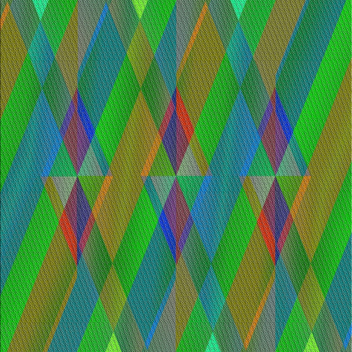 Patterned Forest Green Modern Rug, pat2246