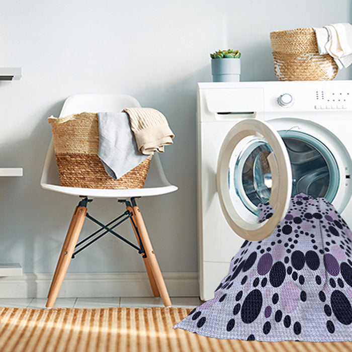 Machine Washable Transitional Dark Slate Blue Purple Rug in a Washing Machine, wshpat2247blu