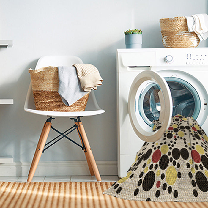 Machine Washable Transitional Khaki Gold Rug in a Washing Machine, wshpat2247brn