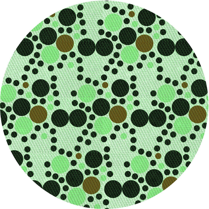 Square Machine Washable Transitional Light Green Rug in a Living Room, wshpat2247grn