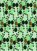 Patterned Light Green Rug, pat2247grn