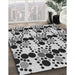 Patterned Light Gray Rug in Family Room, pat2247gry