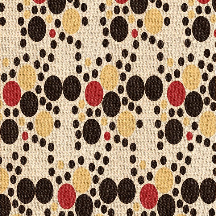 Patterned Red Brown Rug, pat2247org