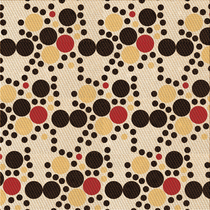 Round Machine Washable Transitional Red Brown Rug, wshpat2247org