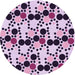 Patterned Blossom Pink Rug, pat2247pur