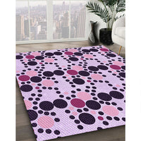 Patterned Blossom Pink Rug, pat2247pur