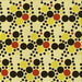 Round Patterned Mustard Yellow Rug, pat2247yw