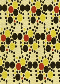 Machine Washable Transitional Mustard Yellow Rug, wshpat2247yw