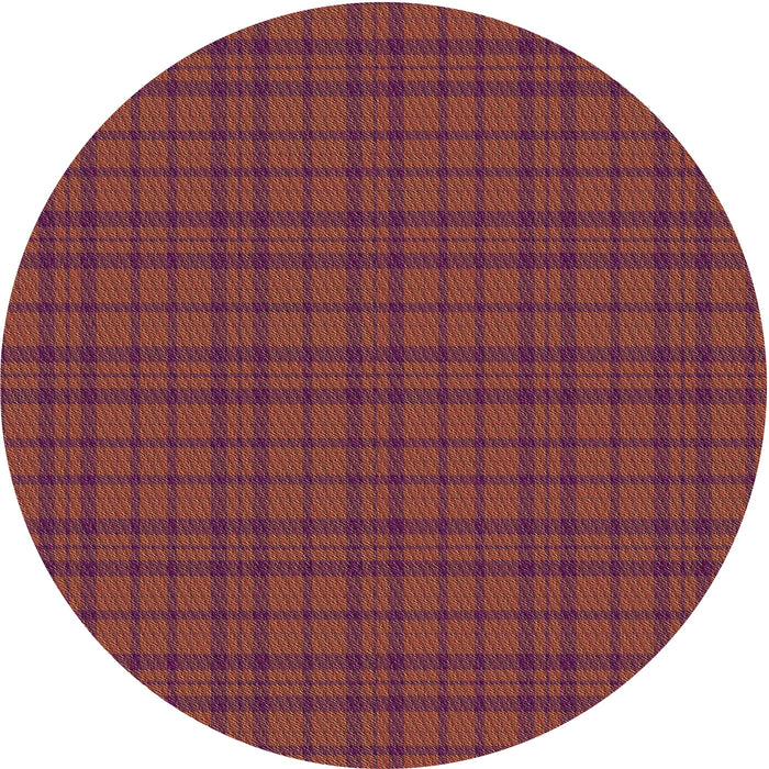 Square Patterned Red Rug, pat2249brn