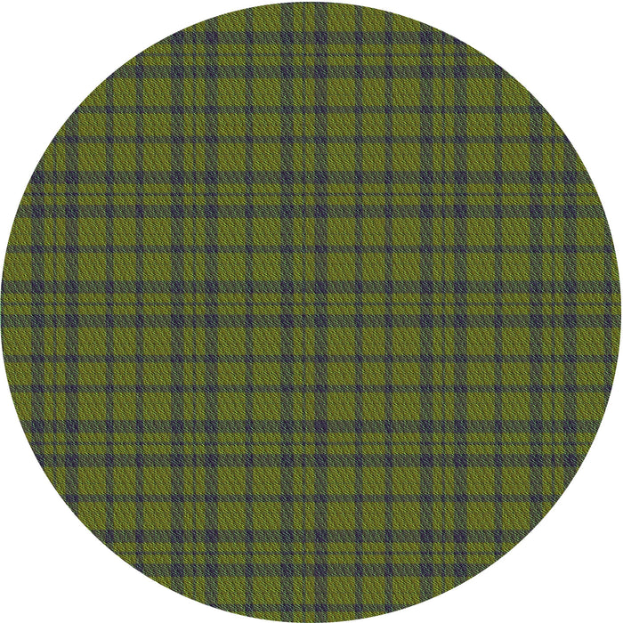 Square Patterned Olive Green Rug, pat2249grn