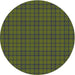 Square Patterned Olive Green Rug, pat2249grn