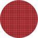 Square Patterned Red Rug, pat2249rd