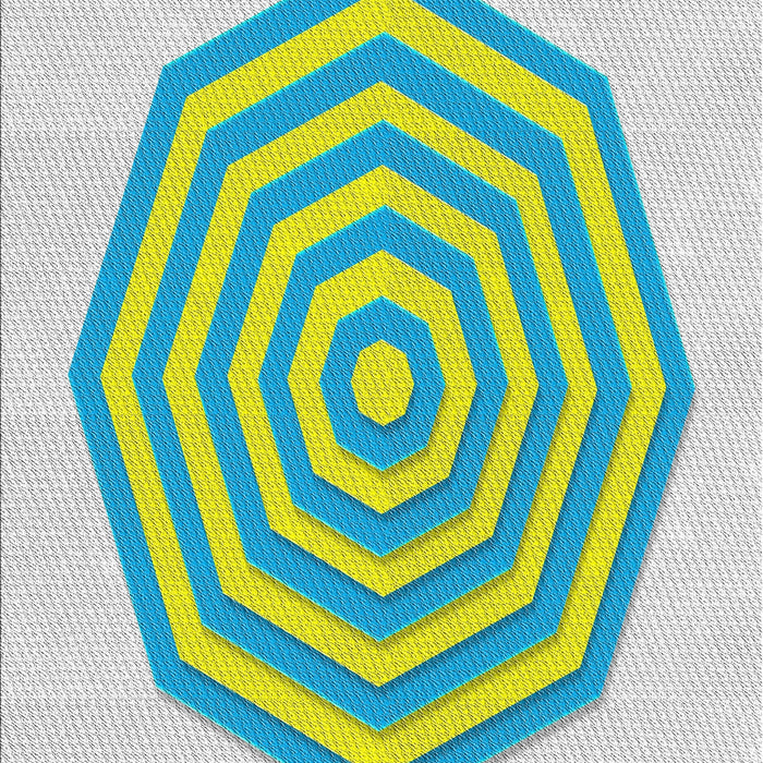 Patterned Light Jade Green Novelty Rug, pat224