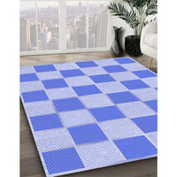 Patterned Blue Rug, pat225blu