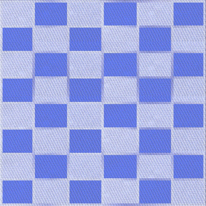 Round Patterned Blue Rug, pat225blu