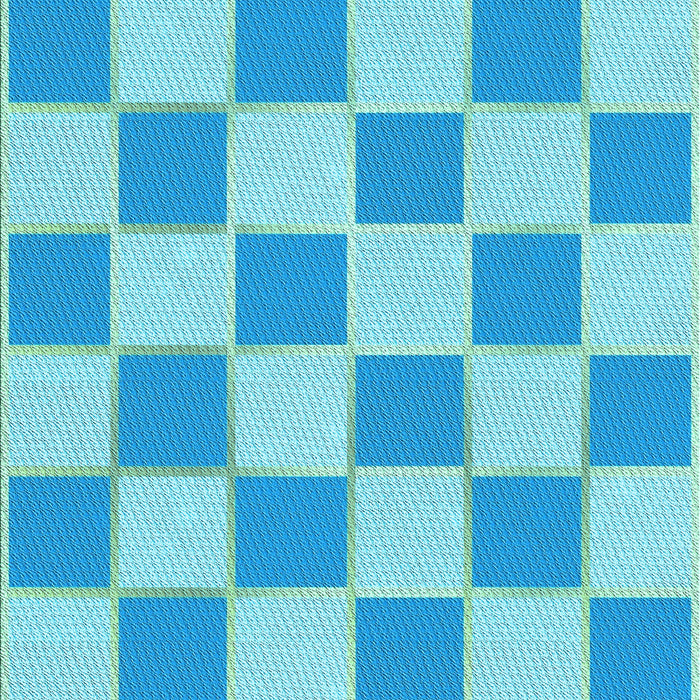 Patterned Deep Sky Blue Rug, pat225lblu