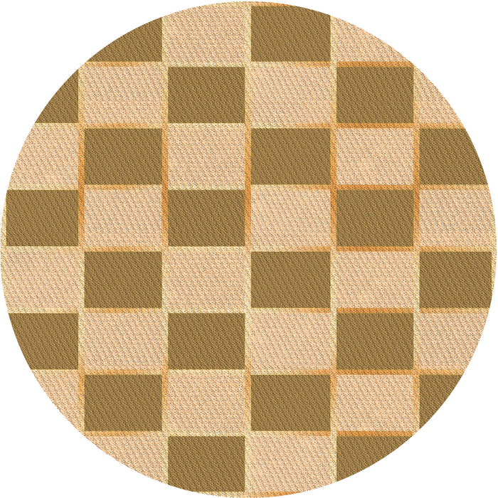 Square Patterned Yellow Rug, pat225org